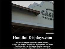 Tablet Screenshot of houdinidisplays.com